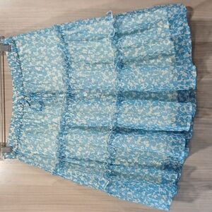NWT Vero Moda Tiered Flowy Skirt Size:XSMALL